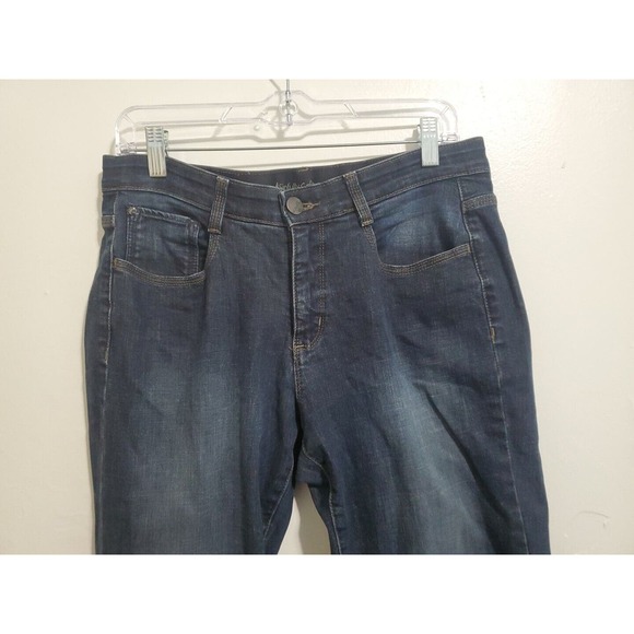 Lee sinfully soft women's dark wash bootcut jeans size 10p - Picture 2 of 4